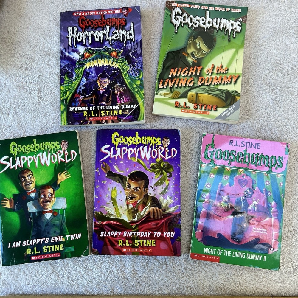 Goosebumps R.L. Stein Lot of‎ 5 Slappy World #1 & #3 Horrorland #1
